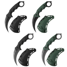Load image into Gallery viewer, Fixed Blade Knives, Karambit Knife, Hunting Knives, 4 Pieces Complete Set
