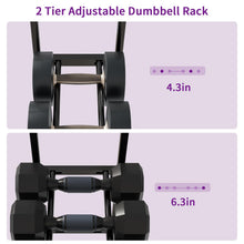 Load image into Gallery viewer, HavenlyYouth Dumbbell Rack, Gym Storage Rack, Weight Rack for Home Gym, Dumbbells

