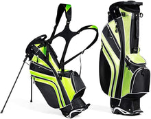 Load image into Gallery viewer, Mayjooy Golf Stand Bag, Portable Carry Golf Bag w/Ergonomic Dual Straps &amp; 6 Way Top Divider, Lightweight Carry Organizer Pocket w/Umbrella Ring, Ideal for Men &amp; Women (Green)
