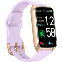 Load image into Gallery viewer, Amzhero Health Fitness Tracker with 24/7 Heart Rate, Blood Oxygen -Purple
