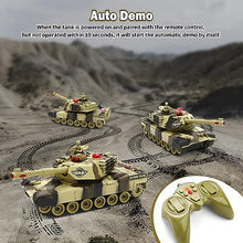 Load image into Gallery viewer, Remote Control Tank for Boys - Kids Simulated Army Tank Toy, 1:28 Scale 8 Channels RC Tanks with Toy Soldiers
