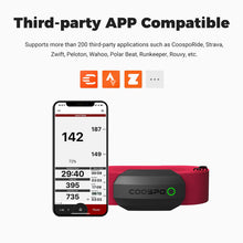Load image into Gallery viewer, COOSPO Bluetooth Heart Rate Monitor Chest Strap H808S, ANT+ BLE HR Monitor Chest, HRM IP67 Waterproof -Black Red
