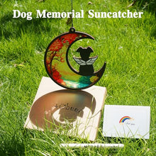 Load image into Gallery viewer, Tubuui Dog Memorial Suncatcher, Dog Memorial Gifts for Loss of Dogs, Custom with Name Date Pet Sympathy Gifts for Grief Puppy Lovers, Personalized Pet Remembrance Ornaments for Window Hanging
