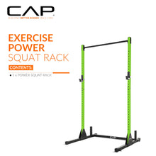 Load image into Gallery viewer, CAP Barbell Power Rack with Pull Up Bar &amp; Attachments -  Green
