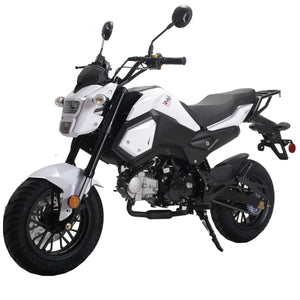 X-PRO 125cc Motorcycle Bike Dirt Bike 125cc Gas Motorcycle Bike Street Bike Adults Dirt Bike Dirtbike,White