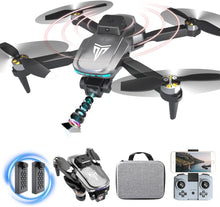 Load image into Gallery viewer, Drones with camera for adults 4k, Drones for kids 8-12, Brushless Motor, FPV Foldable Drone, Carrying Case, 40 mins Battery Life
