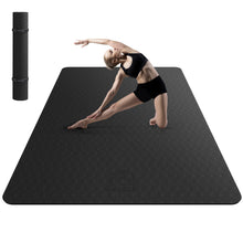 Load image into Gallery viewer, HAPBEAR Extra Large Yoga Mat - 72"x42"x6mm (1/4 inch), Non-Slip, Durable, Eco-Friendly, Thick Wide Exercise Mat for Home Workouts, Yoga, Pilates, Stretching, Meditation (Barefoot Exercise)
