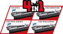 Load image into Gallery viewer, Historical Collection World War II Iowa-Class Battleship, 4-in-1 Executive Edition, 2685 pieces
