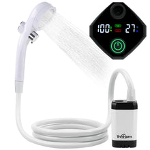 Load image into Gallery viewer, innhom Portable Shower Camping Shower Outdoor Camp Shower Pump, Electric Rechargeable Portable Camping Shower, Powered by Rechargeable Battery
