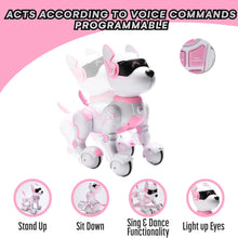 Load image into Gallery viewer, Top Race Pink Robot Dog - Remote Control Toy with Touch Function - Interactive Smart Pet with Voice Commands, Dancing
