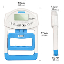 Load image into Gallery viewer, Handeful Grip Strength Tester Trainer - Dynamometer Handgrip Measurer Meter, Handheld Strengthener Exerciser for Sports, School, and Home Use (198Lbs / 90Kgs)
