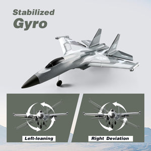 4DRC G1 RC Plane 2.4GHz 4 Channel 6-axis Gyro Stabilizer RTF Glider Aircraft Plane Jet Fighter Toys, Easy to Fly,2 Battery