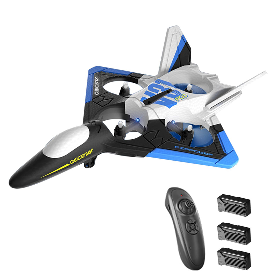 RC Plane with Camera 4K, 6CH RC Airplane, 2.4GHz Remote Control Airplane, Foam RC Glider, Easy to Fly RC Aircraft, V31 RC Jet Fighter