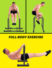 Load image into Gallery viewer, YOLEO Adjustable Dip Bar- 1100lbs Dip Station
