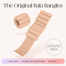 Load image into Gallery viewer, Bala Bangles Wrist &amp; Ankle Weights for Women &amp; Men - 2 lb Adjustable Weighted Bands - Sand
