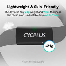 Load image into Gallery viewer, CYCPLUS Heart Rate Monitor Chest Strap H2Pro, Bluetooth ANT+ Heart Rate Monitor Chest Sensor -Black
