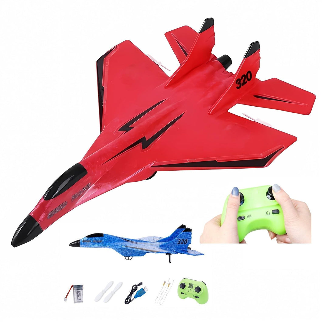 Remote Control Wireless Airplane Toy - 2023 New 2.4Ghz Su-35 RC Plane with Lights, Foam RC Fighter Plane Jet (Re)