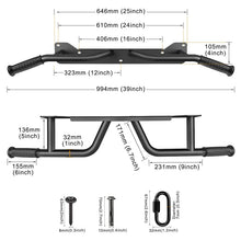 Load image into Gallery viewer, Kipika Heavy Duty Wall Mounted Doorway Pull Up Bar (A: 39" Wall Mount Pull Up Bar)
