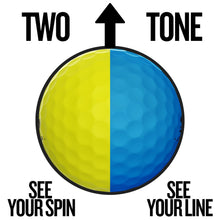 Load image into Gallery viewer, Srixon Q-Star Tour Divide Golf Balls, Blue/Yellow
