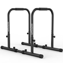 Load image into Gallery viewer, SPORTSROYALS DP1 Dip Station Adjustable Dip Bar - Red
