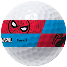 Load image into Gallery viewer, Volvik x Marvel, Vista3 360 - Spider-Man Dozen Golf Balls, White
