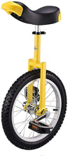 Load image into Gallery viewer, 18-Inch Unicycle with Non-Slip Mountain Tires, Adjustable Height Seat, Ideal for Weight Loss, Travel &amp; Fitness
