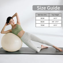 Load image into Gallery viewer, YR Exercise Ball 29.5'' Yoga Ball for Workout Pregnancy Stability - White
