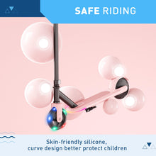 Load image into Gallery viewer, Electric Scooter for Kids Ages 4-8, LED Light-Up Wheels &amp; Side Lights, 5MPH Safe Speed, 6 Miles Range, Easy Kick-Start, Scratch-Proof Curved Edges
