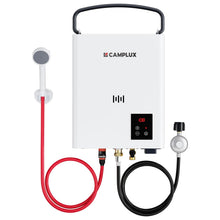 Load image into Gallery viewer, CAMPLUX F5 Ultra, 1.32 GPM Thermostatic Portable Propane Water Heater, First Constant Temperature Outdoor Water Heater, Lightweight &amp; Compact for 3s Instant Hot Water, Camping, RV, Off-Grid Cabin
