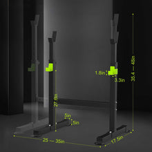 Load image into Gallery viewer, FitinOne Squat Rack, Height-Adjustable Dumbbell Rack for Home Gym, Multi-Function Barbell Rack, Portable Strength Training Dumbbell Rack, Home Gym Power Station for Home

