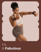 Load image into Gallery viewer, kure.fit Weighted Bangles | Adjustable Wrist and Ankle Weights for Women 2LB Each (Set of 2)Cocoa

