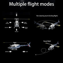 Load image into Gallery viewer, C138 Remote Control Helicopter, Bell206 Helicopter 2.4GHz 4CH Single Propeller Aileron RC Aircraft One Click Roll Takeoff
