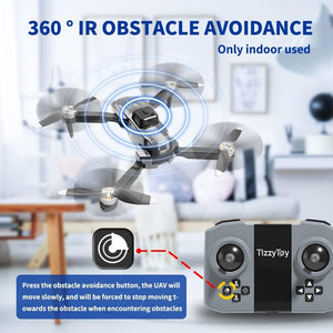 Drones with camera for adults 4k, Drones for kids 8-12, Brushless Motor, FPV Foldable Drone, Carrying Case, 40 mins Battery Life