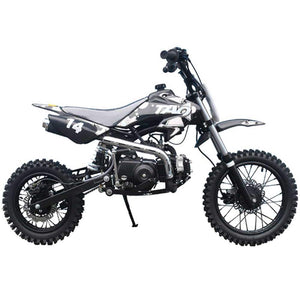 110cc Dirt Bike Pit Kids Pitbike 110 with Gloves, Goggle and Handgrip (Black)