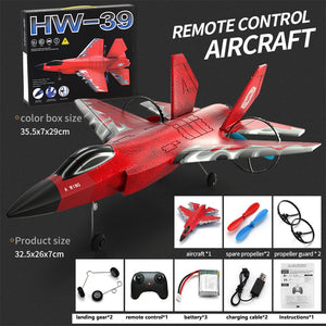 RC Plane, F-35 Jet Plane Remote Control Glider Airplanes,2 Channel 2.4GHZ | Red