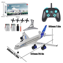 Load image into Gallery viewer, RC Airbus 747 A380 2.4G Remote Control Electric Plane Four Motor RC Airplane Toy RC Airliner with LED Lights Drop Resistant Aircraft 2 Batteries
