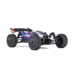 RC Car Typhon GROM 4x4 Smart Small Scale Buggy RTR with Battery & Charger, Blue/Silver ARA2106T1
