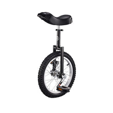Load image into Gallery viewer, Unicycle, Unisex Heavy Duty Steel Frame and Alloy Wheel, 16-20 Inch Wheel with Alloy Rim, Non-Slip, Leakproof, Black,20″
