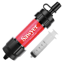 Load image into Gallery viewer, Sawyer Products SP120 Mini Water Filtration System, Filter and Cleaning Plunger only, Single, Red (Pack of 12)
