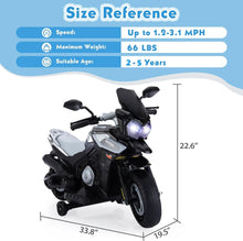 Load image into Gallery viewer, 12V Electric Motorcycle for Kids Ride on Toys Motorbike Battery Powered Off-Road Dirt Bikes, Silver
