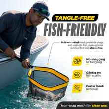 Load image into Gallery viewer, Beyond Braid Floating Fishing Net with Handle – Folding Fishing Net for Easy Storage – Telescopic Landing Net for Bass, Trout, Kayak &amp; Boat Fishing – Durable, Lightweight &amp; Fish Friendly
