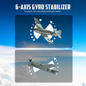 RC Plane 3 Channel Remote Control Airplane Fighter Toys, 2.4GHz 6-axis Gyro Stabilizer RTF Glider Aircraft Plane, Easy to Fly