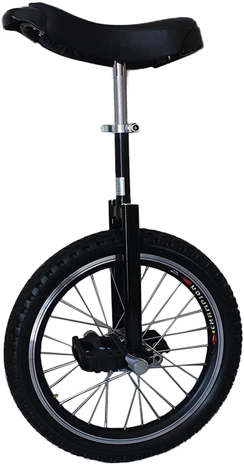 24inch Unicycles with Handles - Adults/Heavy Duty People/Professionals Outdoor Large Wheel Unicycle with Fat Tire and Adjustable Saddle