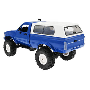 1/16 RC Rock Crawler 4x4 Truck with 3 Upgraded 1200mah Battery 2.4GHz Remote Control Off-Road Pick-up RTR for Men (Blue)