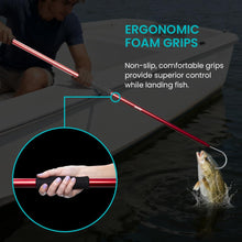 Load image into Gallery viewer, Gaffer Saltwater Fishing Gaff - Fish Gaff Hook - Aluminum Pole - 54" Red

