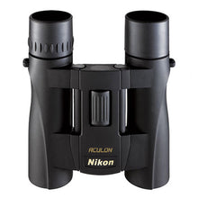 Load image into Gallery viewer, Nikon ACULON A30 10x25 Black Binocular | Dual hinge design, Fully multi-coated lightweight Binocular, Smooth Central Focus Knob | Official Nikon USA Model
