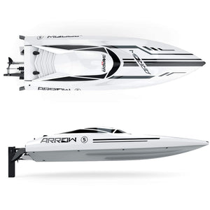 25" RC Brushless 30 MPH High Speed Boat Large Racing Remote Control Boat for Adults Kids