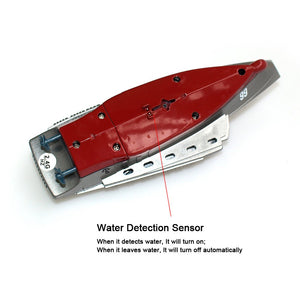 Military Remote Control Aircraft Carrier Model RC Boat Ship Speedboat Yacht Electric Water Toy - Blue (2.4G, No Antenna)