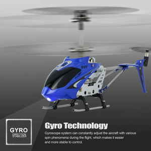S107/S107G Phantom 3CH 3.5 Channel Mini RC Helicopter with Gyro Blue