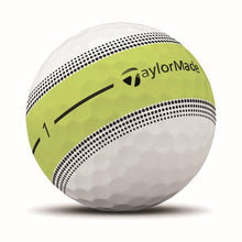 Load image into Gallery viewer, TaylorMade Tour Response Golf Balls, Yellow Stripe, 1 Dozen
